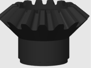 Bevel Gear 1/2 inch shaft Modified 454577