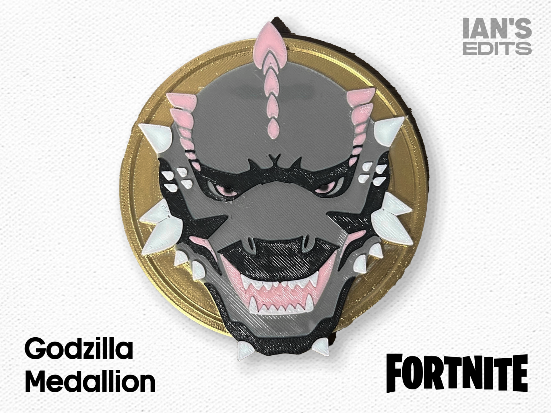 Fortnite Godzilla Medallion (Multicolor)