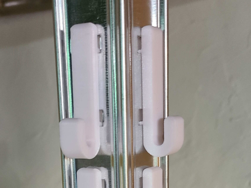 Custom hooks for Songmics Shelves