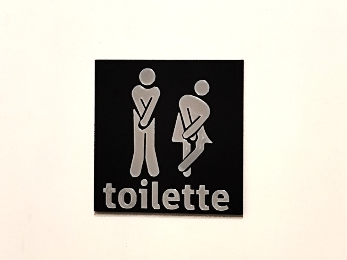 Men's bathroom sign