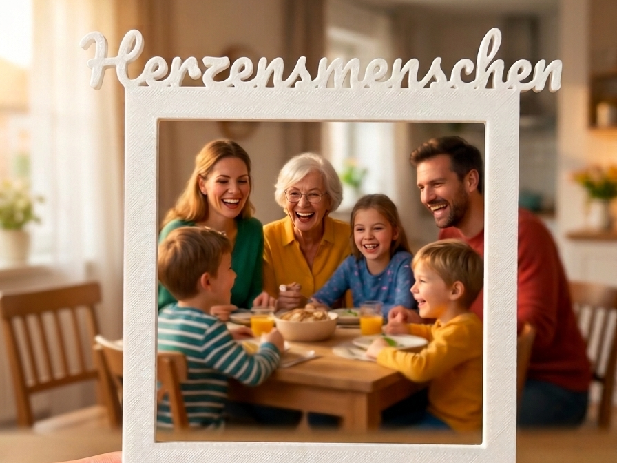 Polaroid-Rahmen „Herzensmenschen“ für Shootings