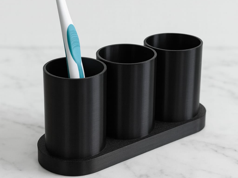 Modern bathroom/desk organizer