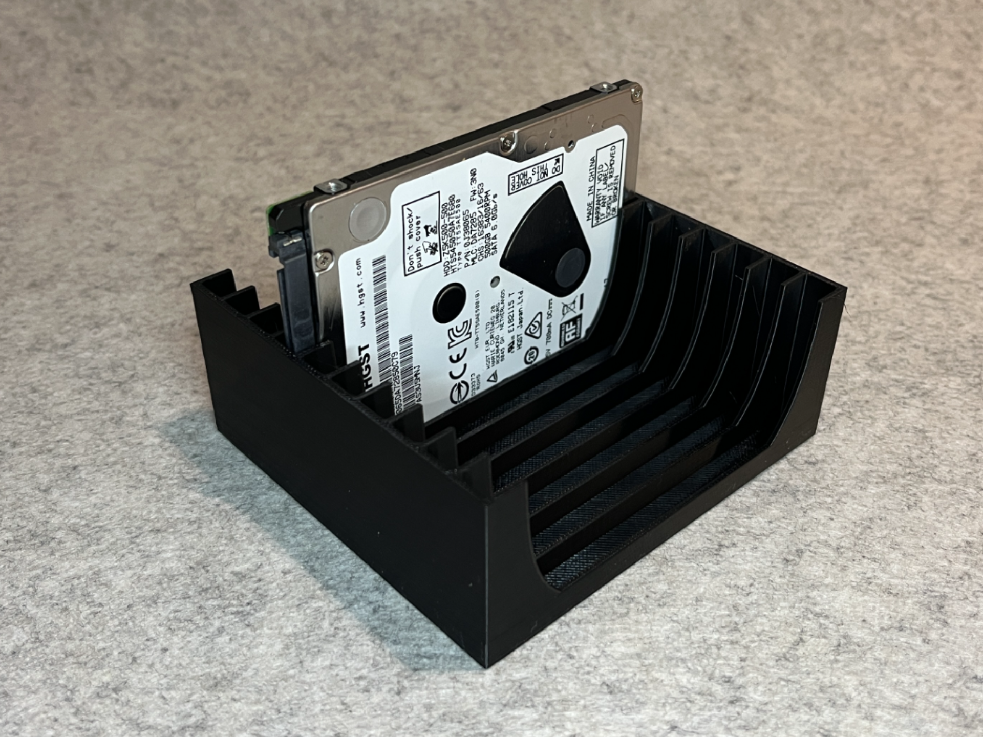 Storage box holder for 10x 2,5" HDD drive