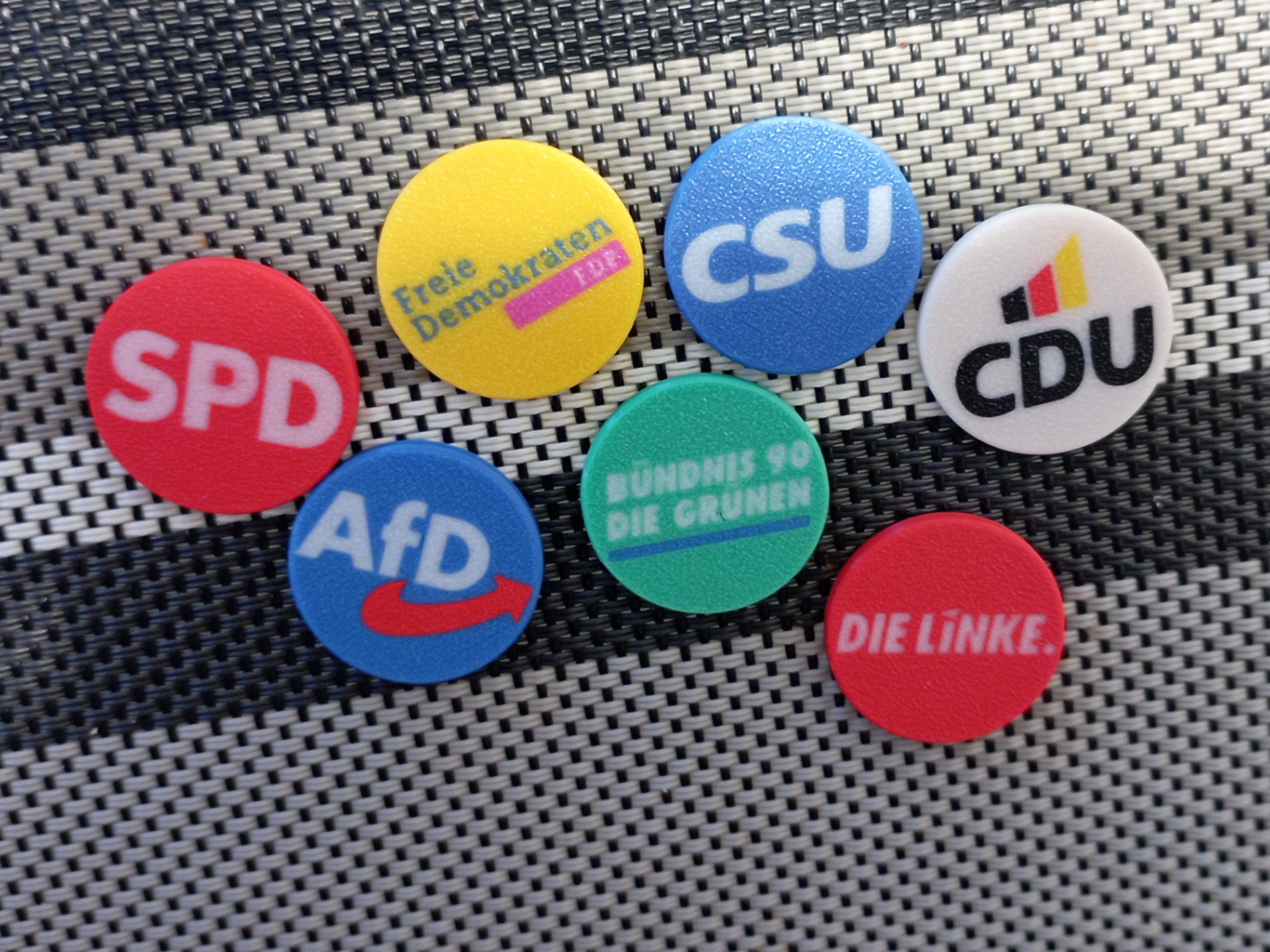 Einkaufswagenchips politische Parteien
