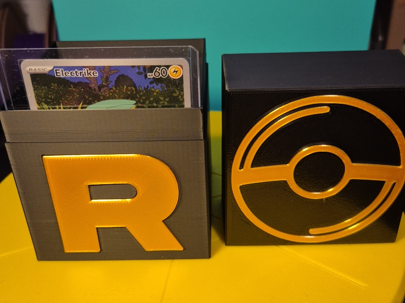 Team Rocket Pokémon Card Box Toploader Compatible