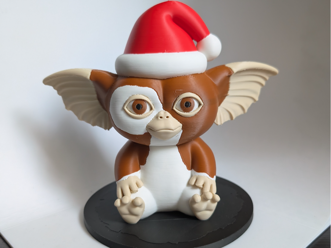 Gizmo mit Weihnachtsmütze