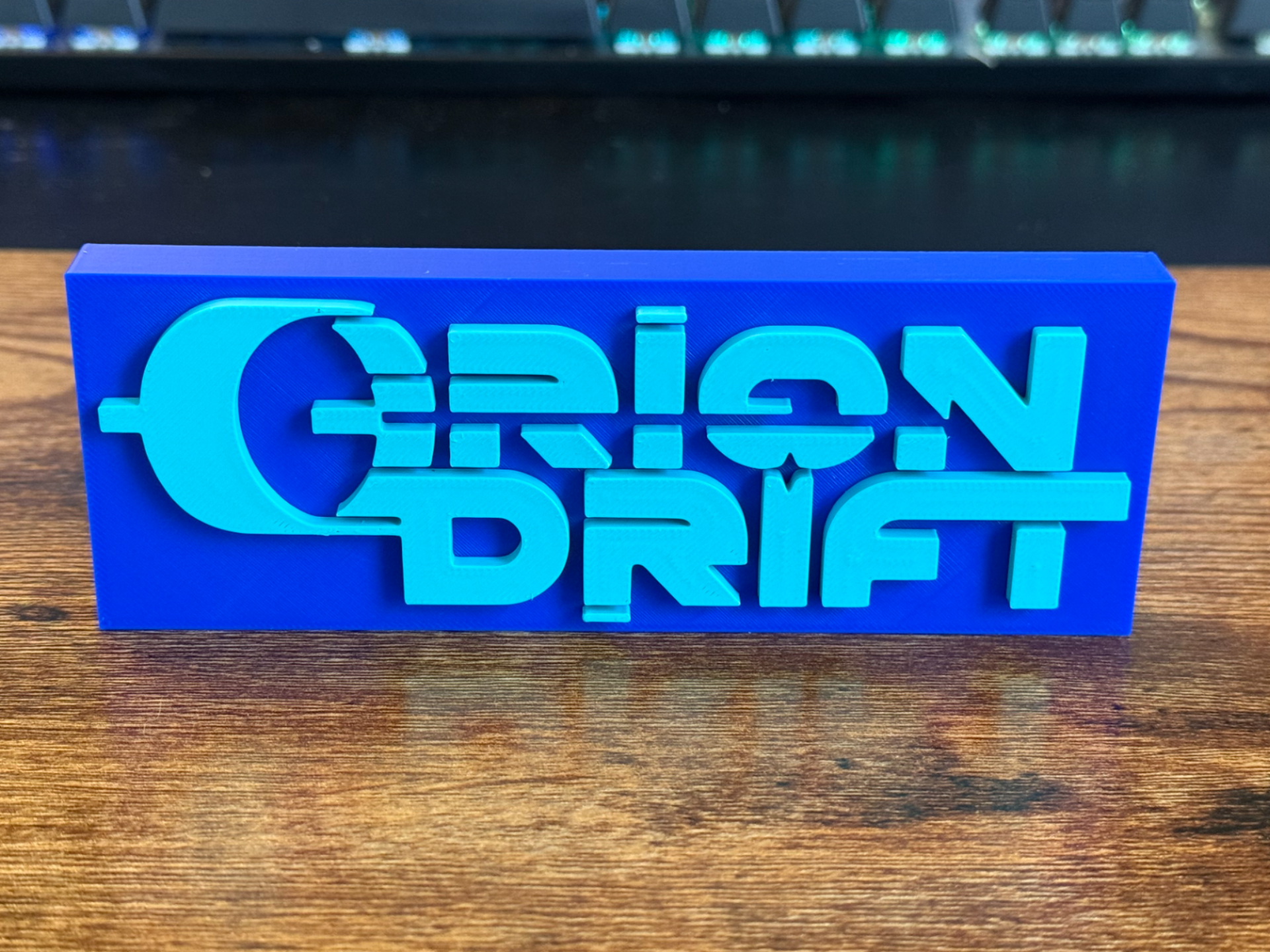 Orion Drift Desk Sign