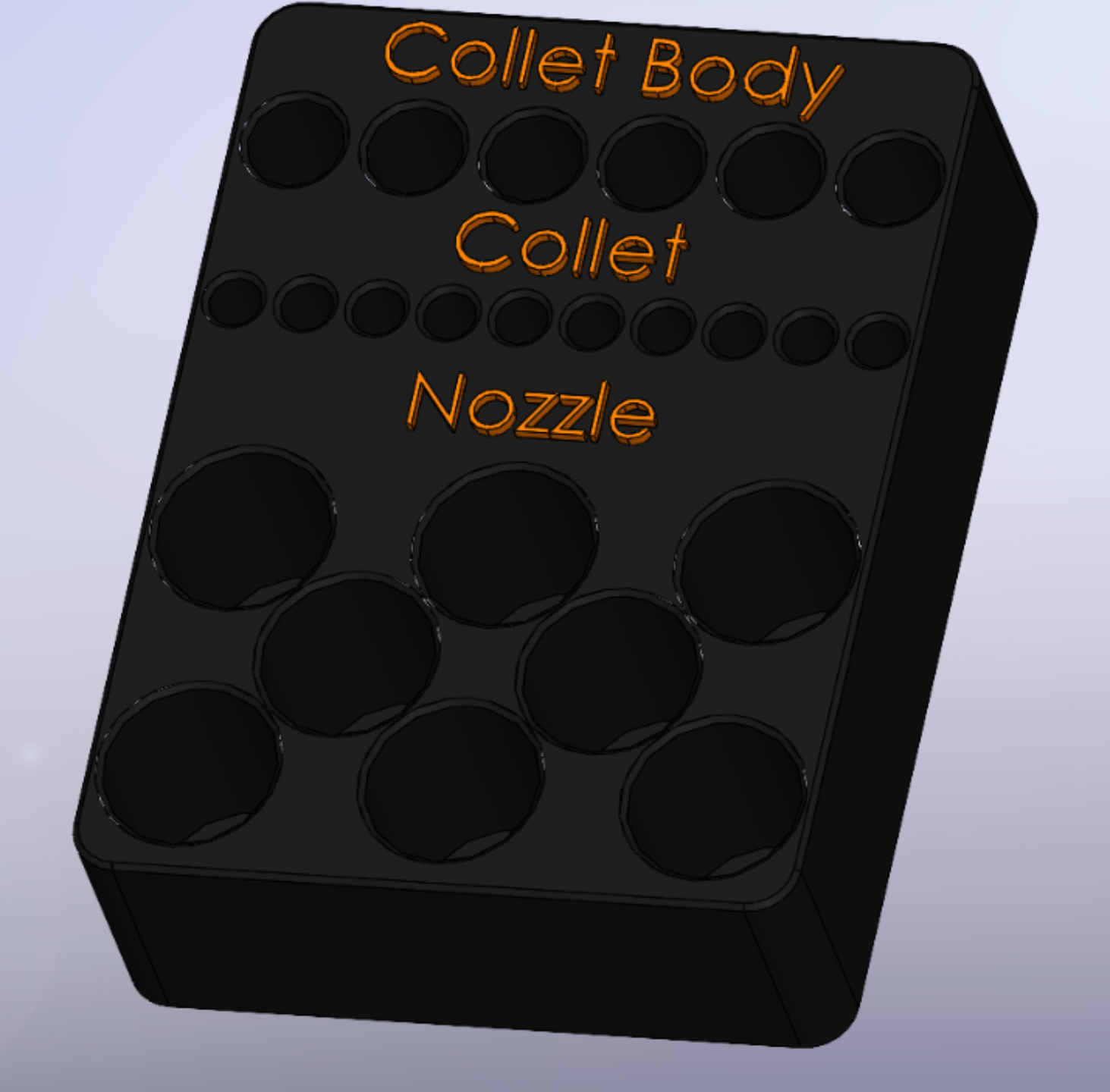 Tig Welder Collet and Nozzle Organizer