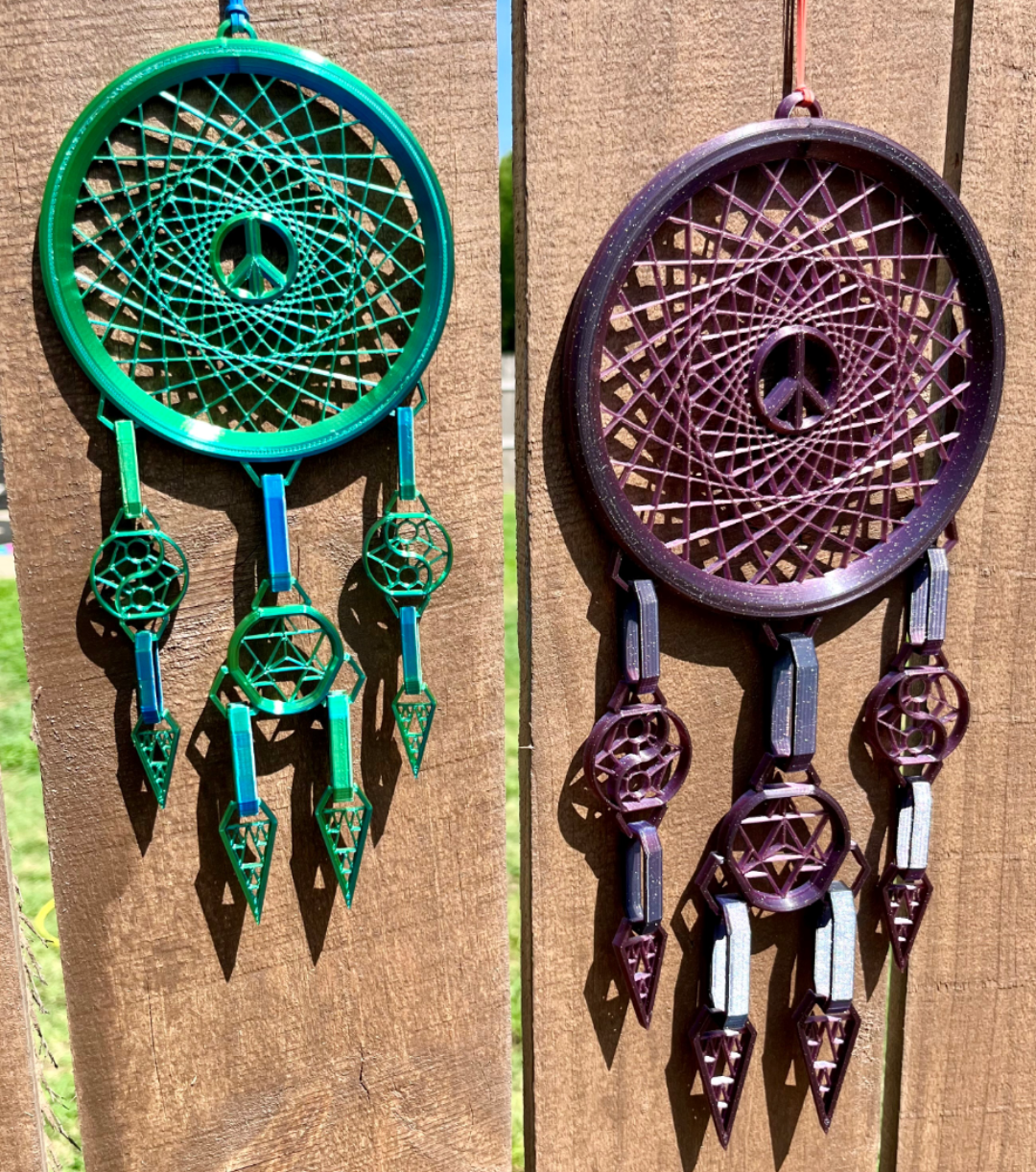 Trippy Print-In-Place Peaceful Dream Catcher