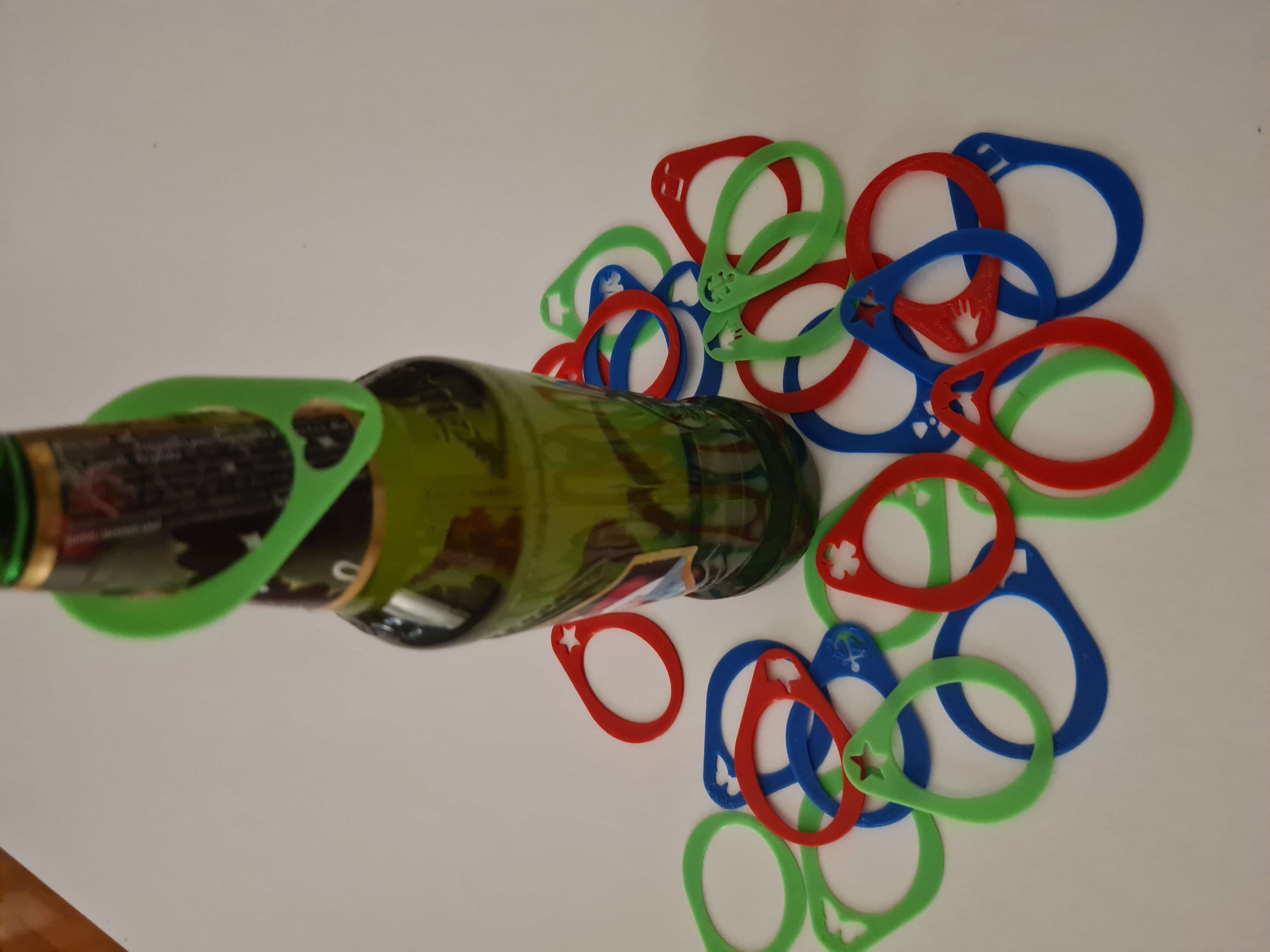 Markers for bottles (beer or similar)