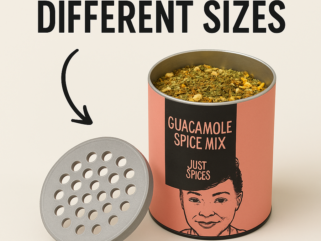 Universal Spice Lid – VARIOUS SIZES for Just Spice