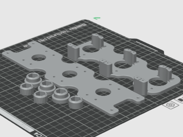 Montageplatte / Servomount für 3x Blastgate