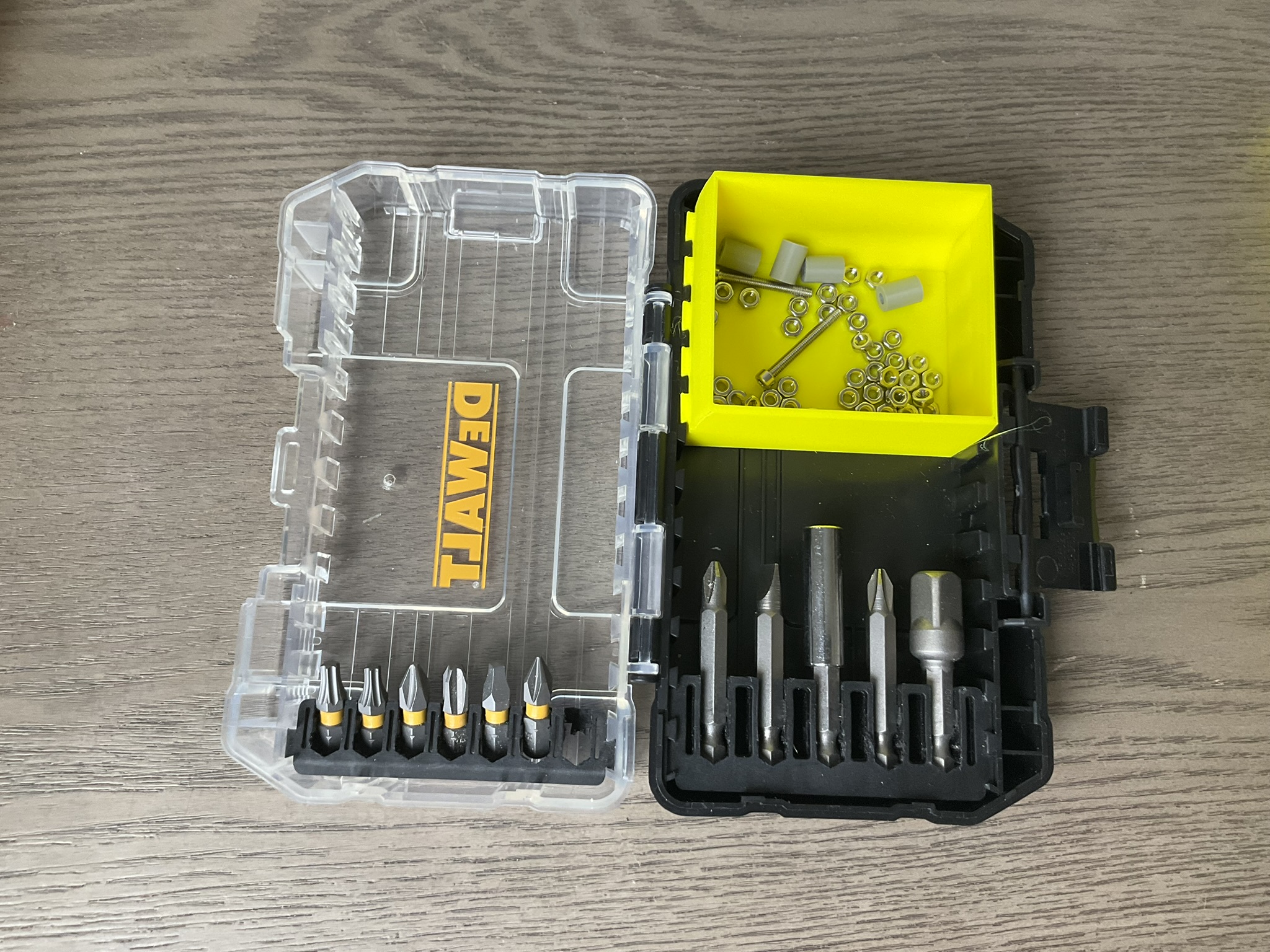 Deep bin insert for DEWALT ToughCase+ DWASTCASEBLK