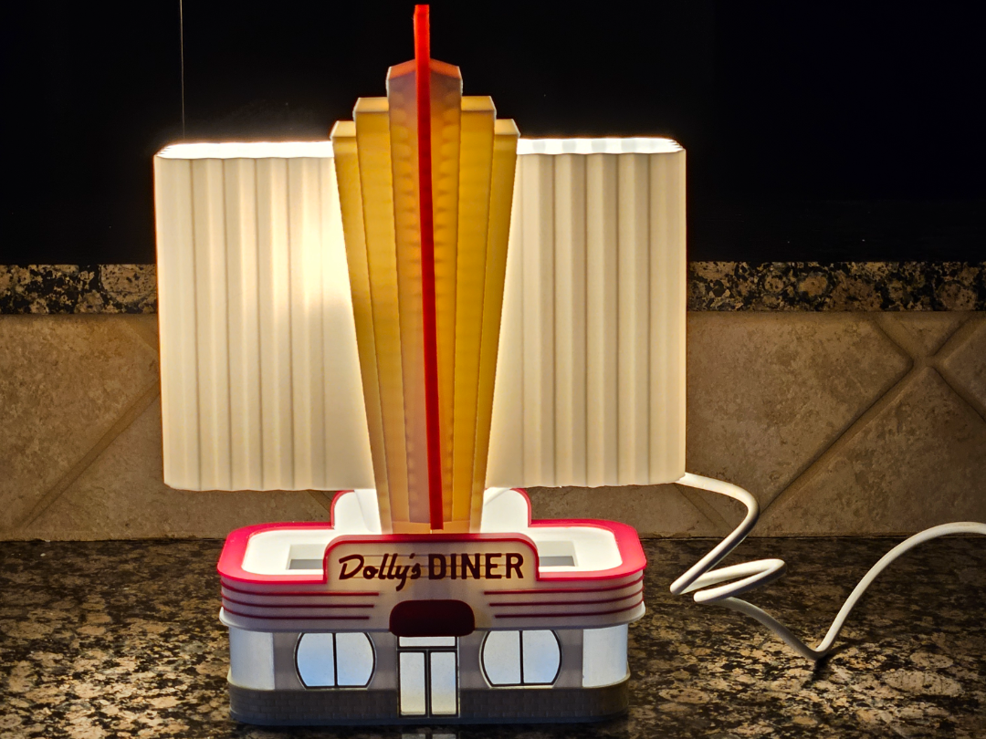 Art Deco Lamp (without the dolly diner base)