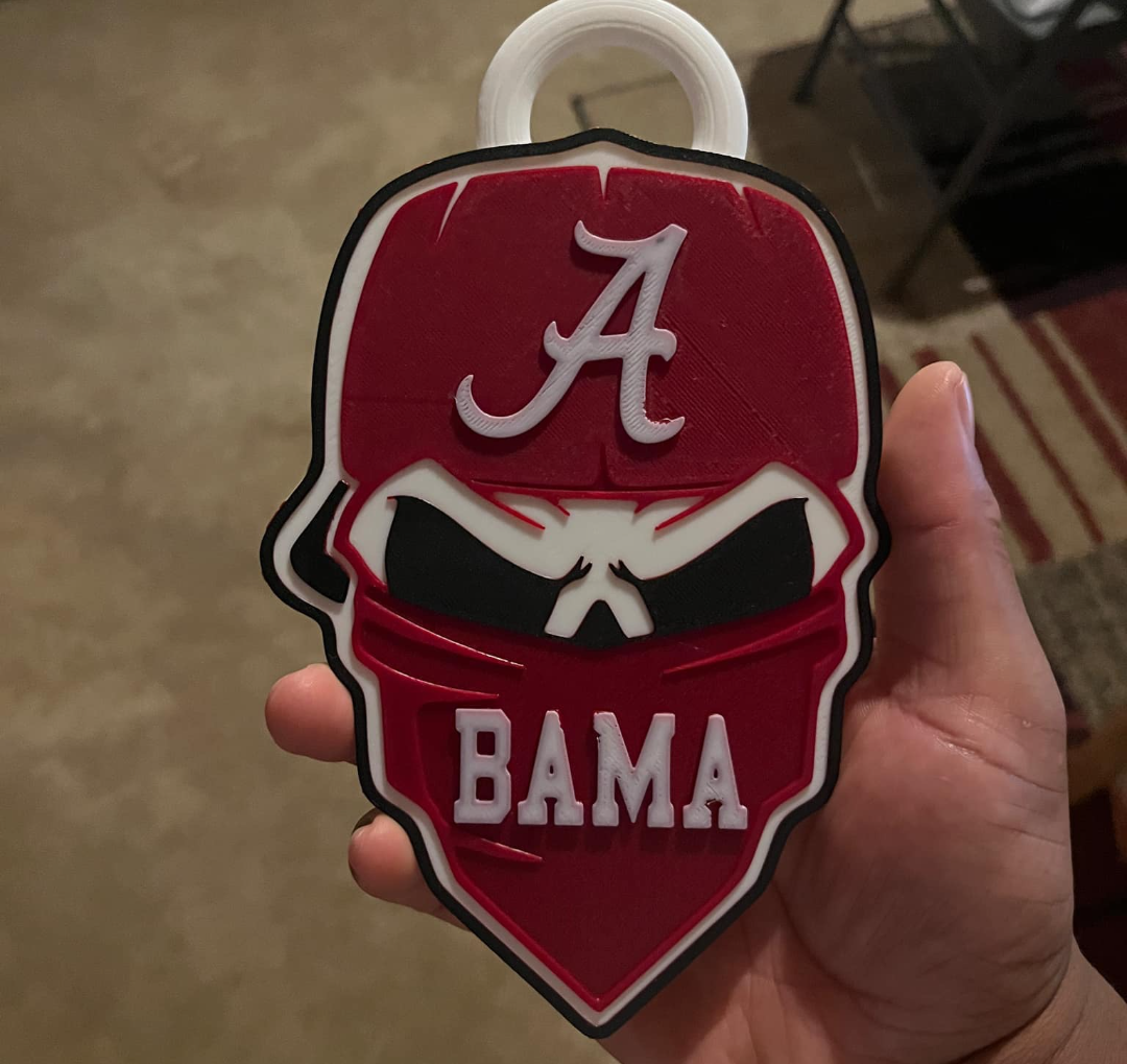 Alabama Crimson Tide Skull Chain BAMA