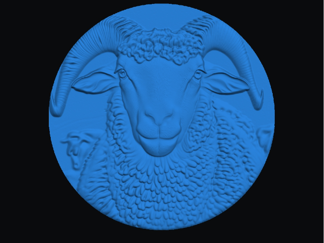 Sheep medallion