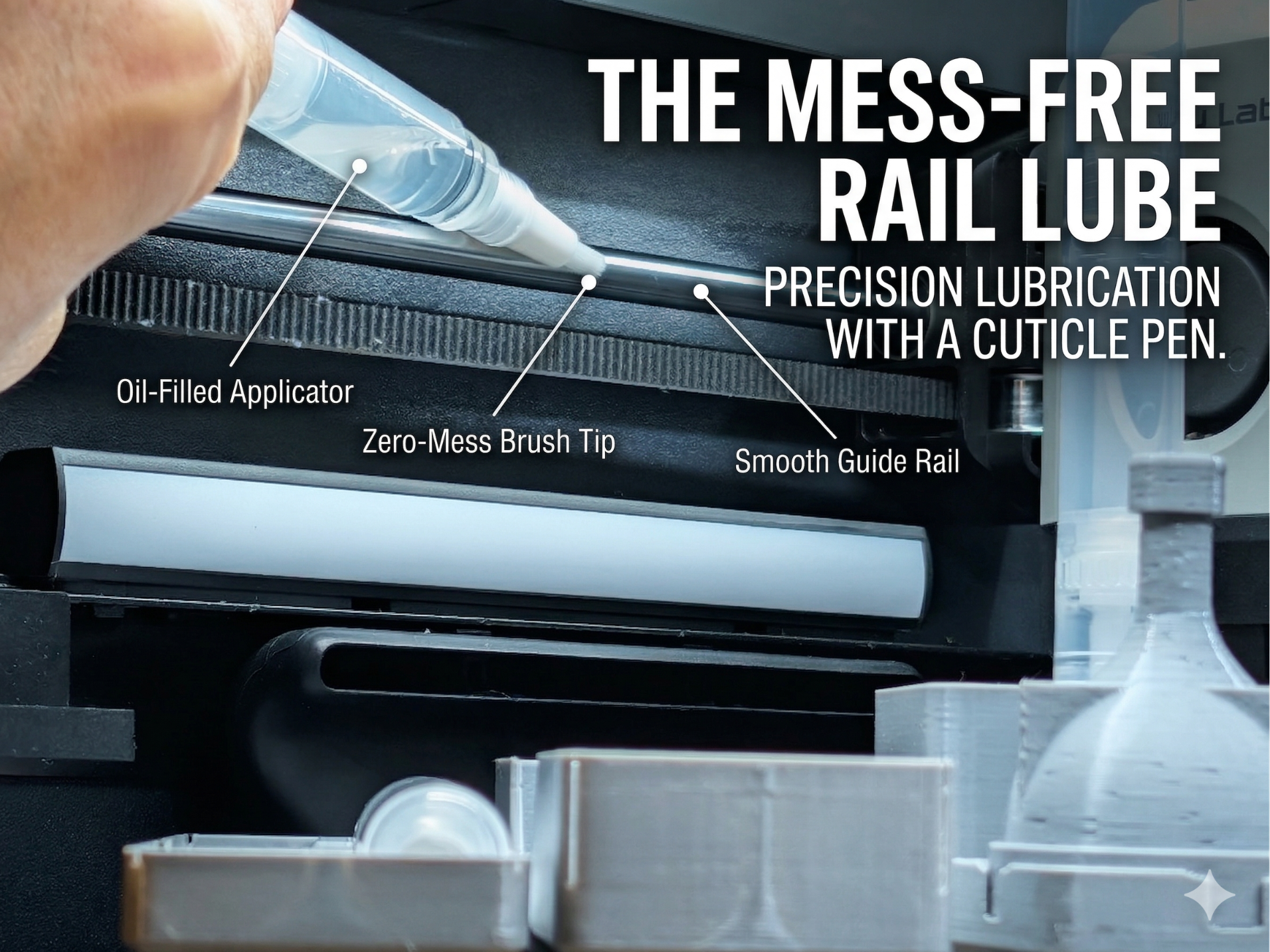 Mess-Free Guide Rail Oil Lube Accessories