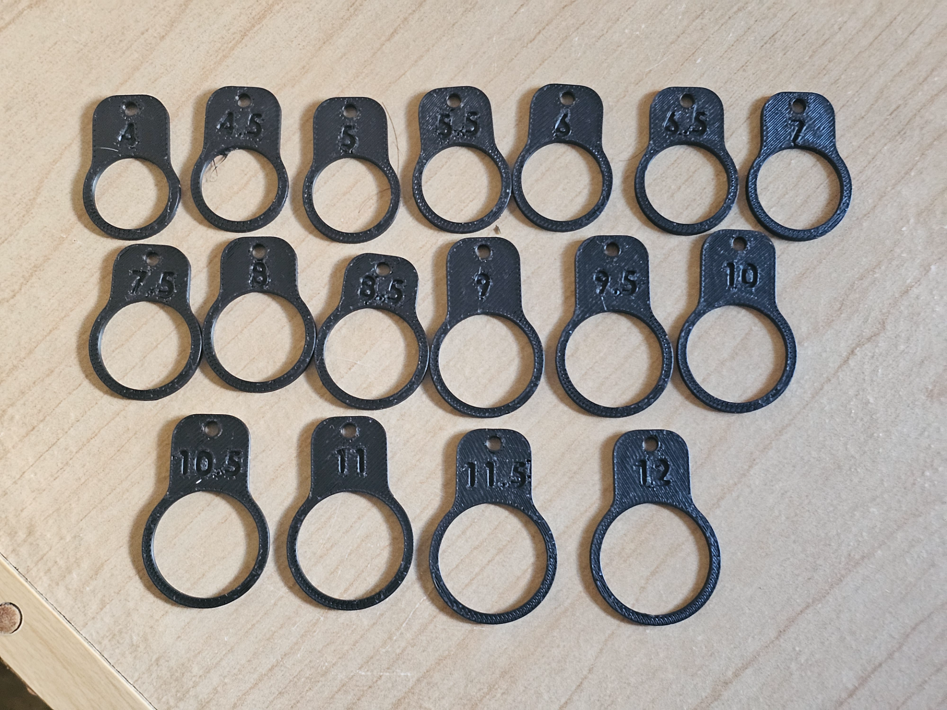 Ring Sizing Gauges (4 - 16)