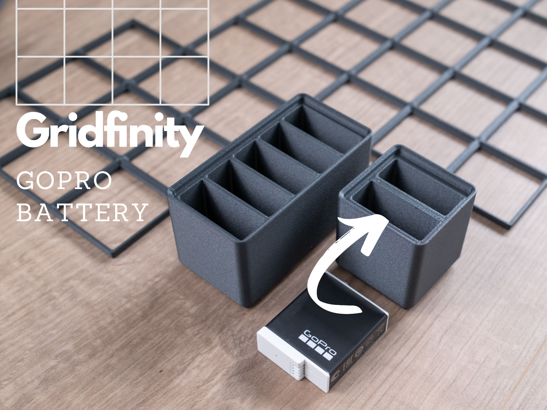 GoPro Battery Organizer - Gridfinity