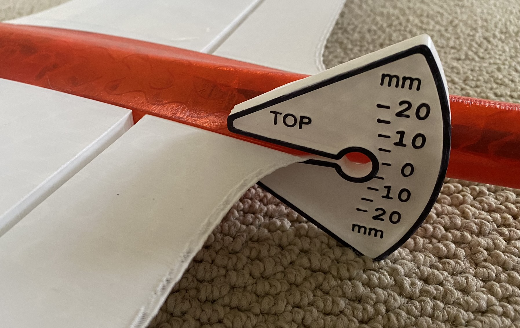 AIRPLANE - CONTROL SURFACE DEFLECTION GAUGE