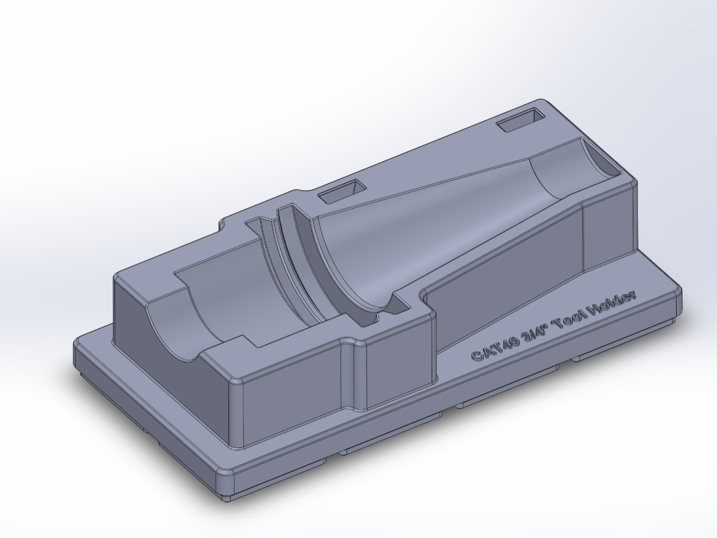 Gridfinity CAT40 Tool Holder 1.75 Gage Length