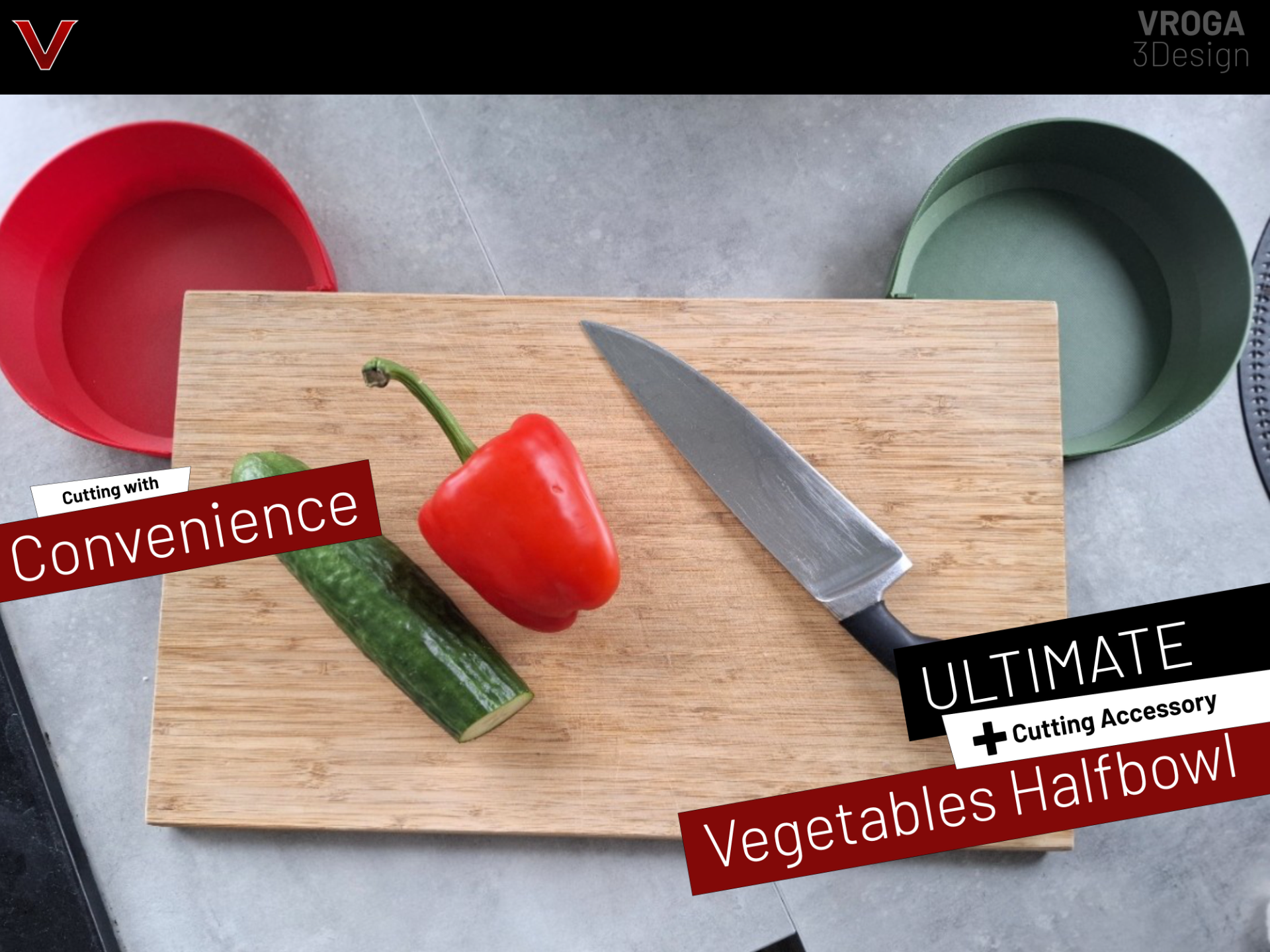 Ultimate Cutting Board Halfbowl accessory