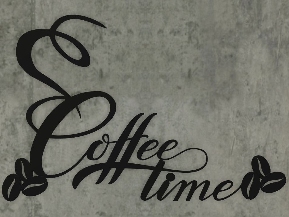 COFFE TIME WALL ART