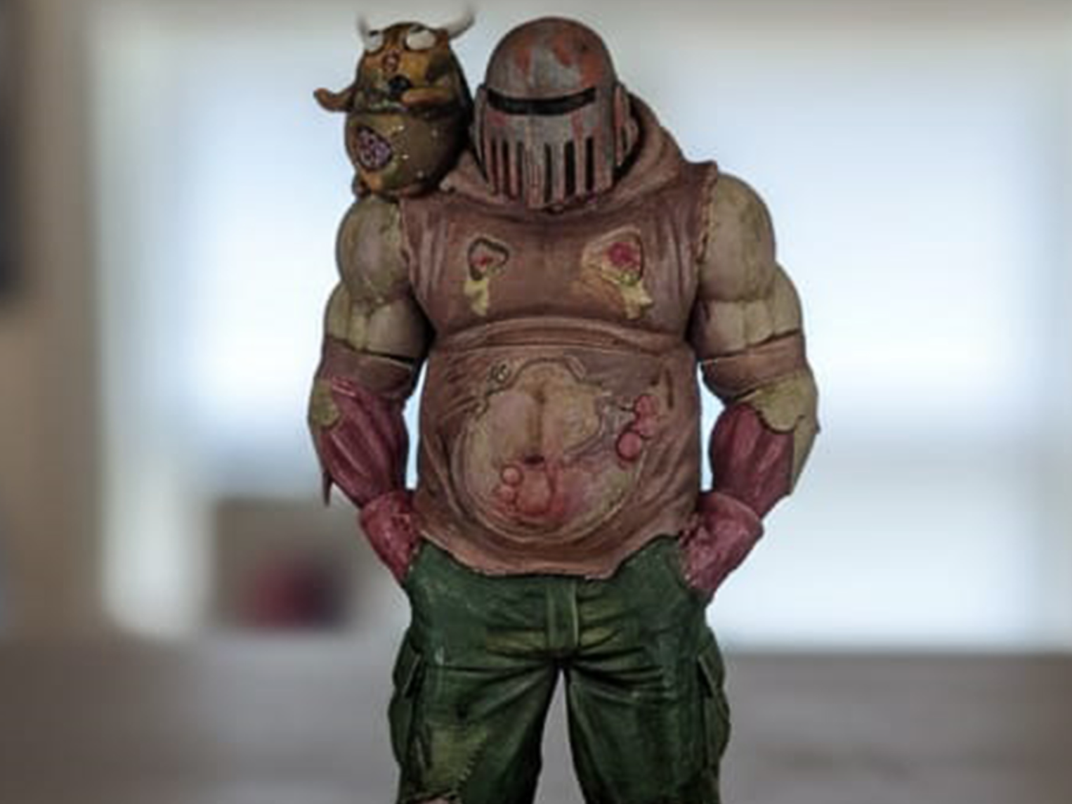 Primaris Nurgle space dude, con nurgling beatboxer
