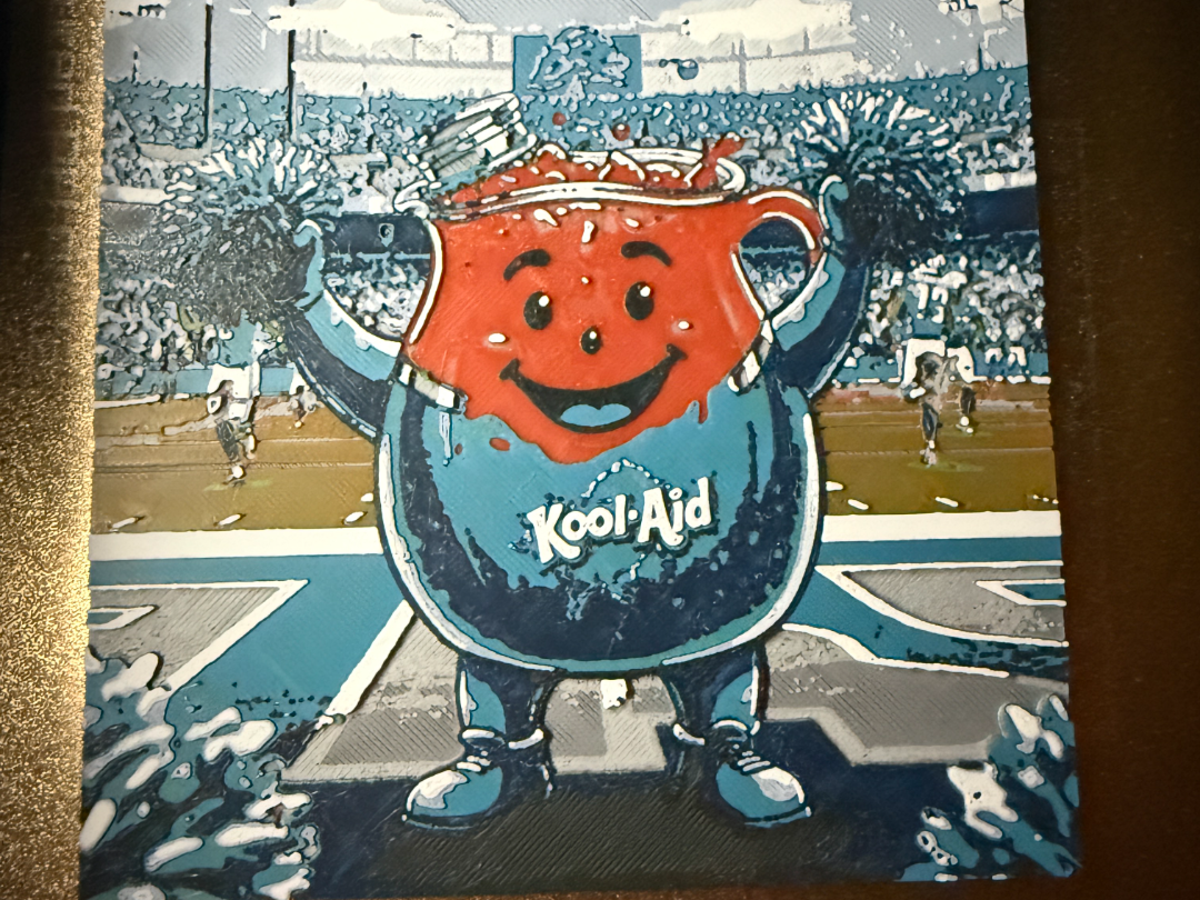 Kool-Aid Cheering Detroit Lions Football HueForge