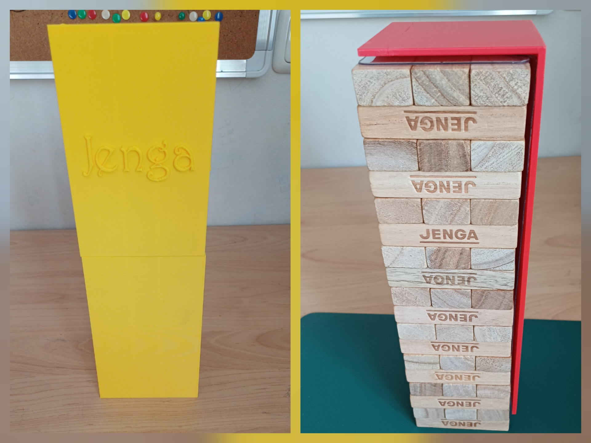 Verpackung für Jenga-Spiel