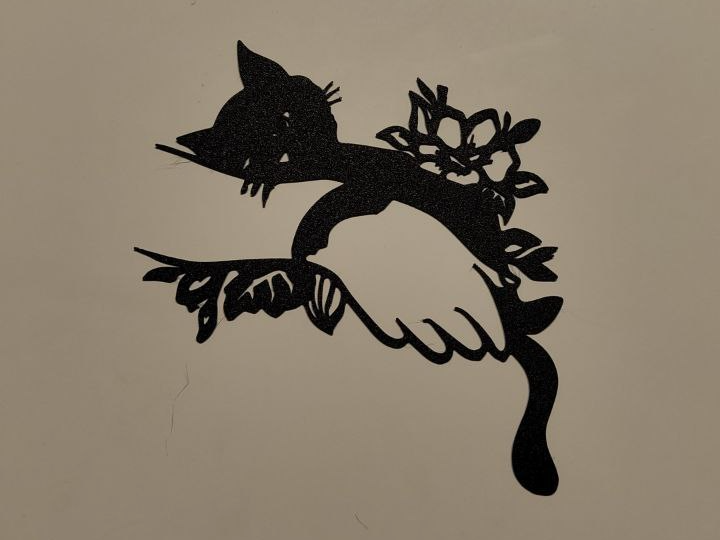 kitten on hand wall art