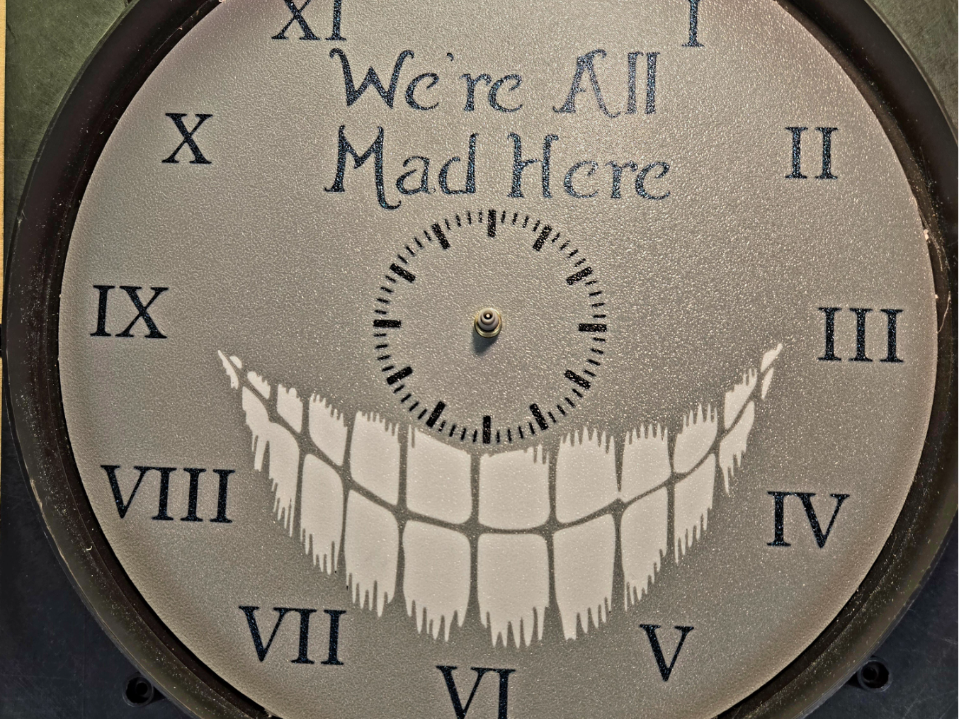 We're All Mad Here Clock Face