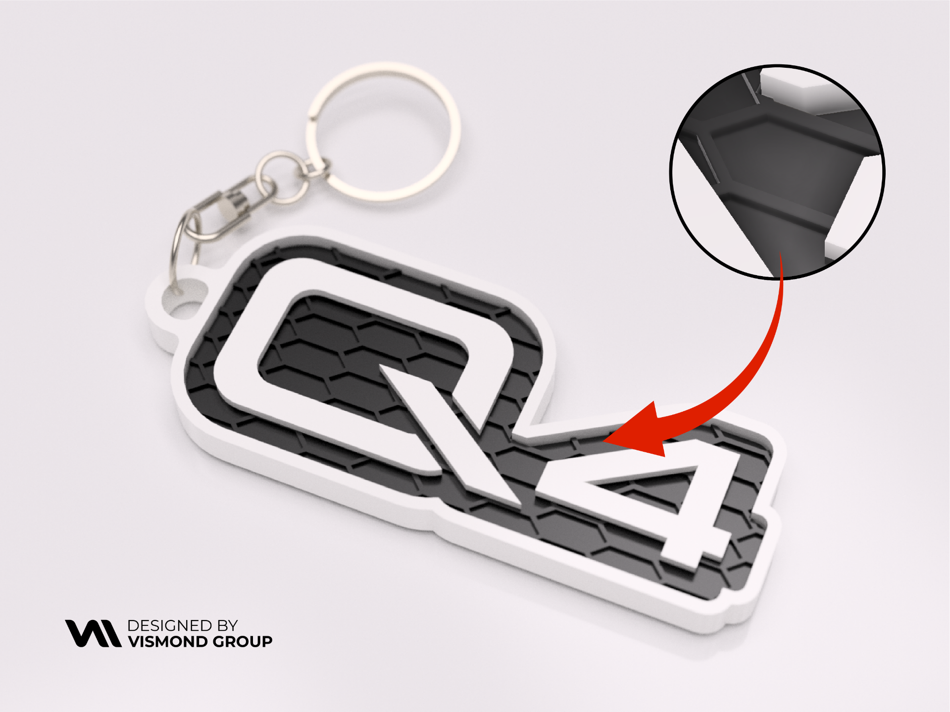 Audi Q4 Keychain