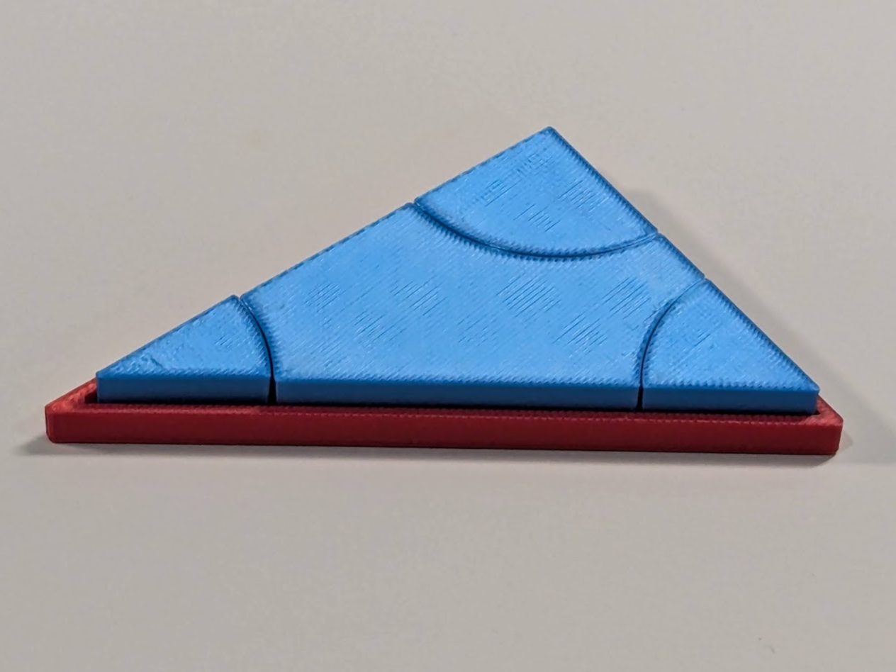 A triangles angles add up to 180 degrees