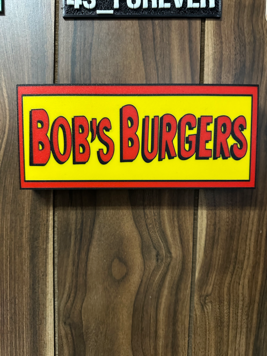 bobs burgers sign lightbox/ wall art