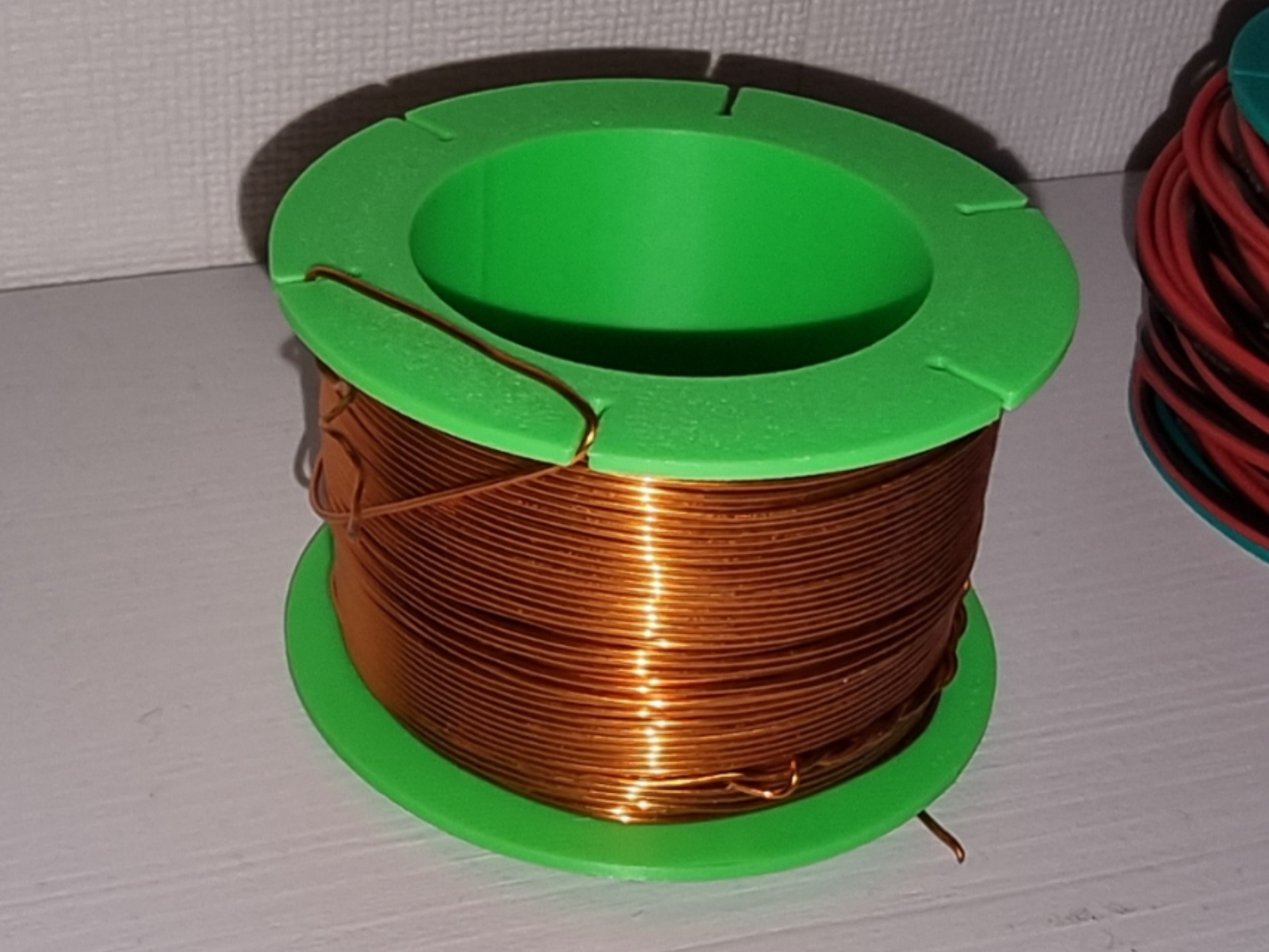 Two part thread spool