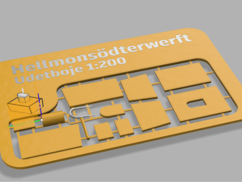 Udetboje 1:200 Scheckkarten kit