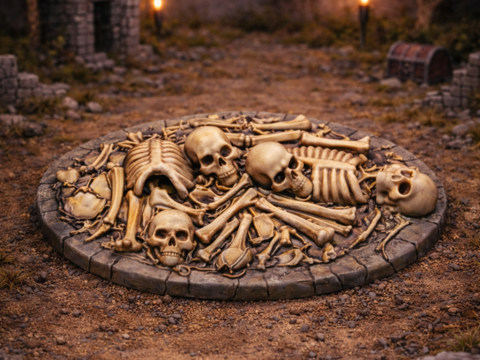 D&D Tabletop Terrain – Knochenhaufen