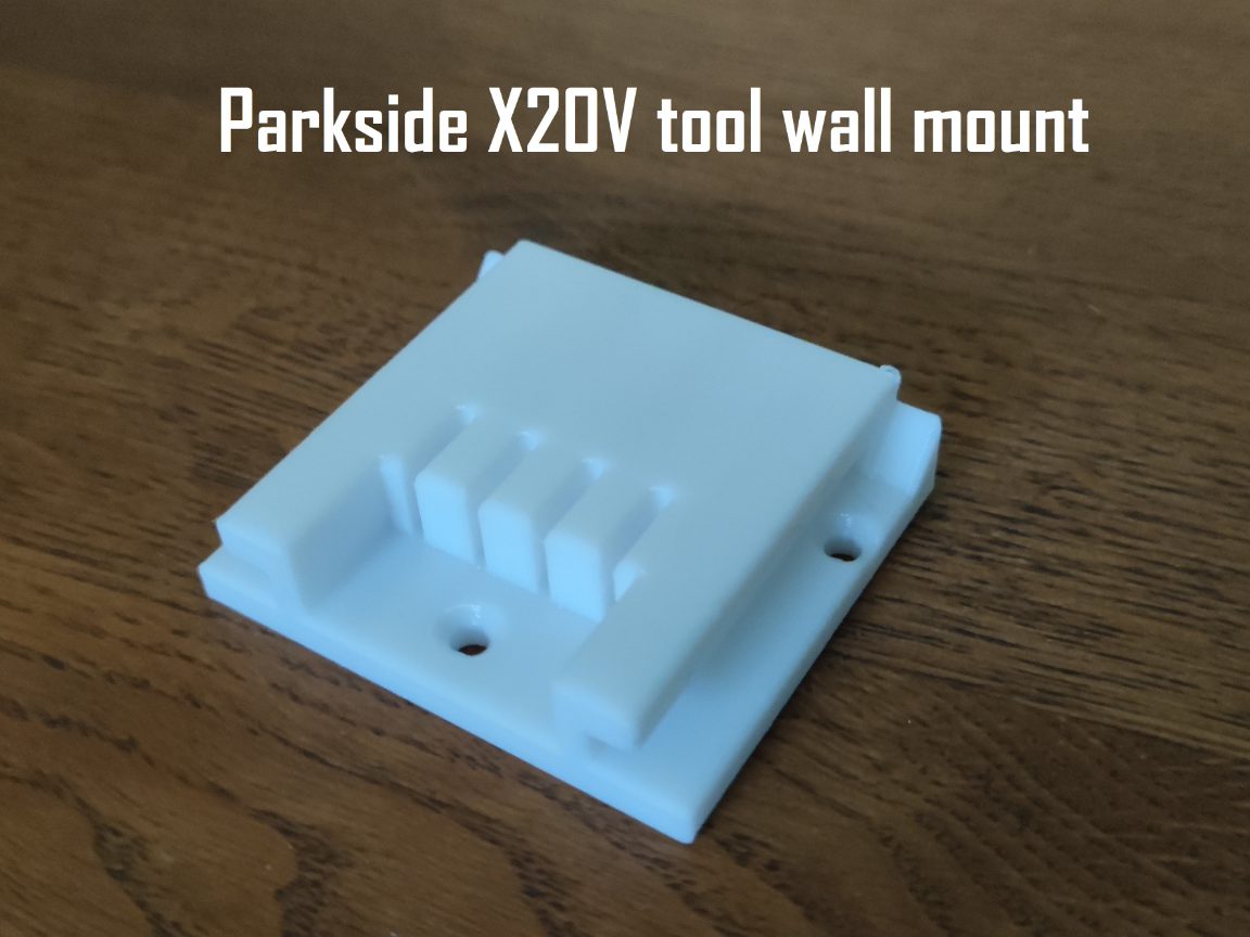 Parkside X20V tool wall mount