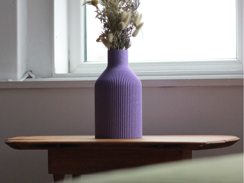 Texture Ribbed Bottle Vase (0.8mm Nozzle)