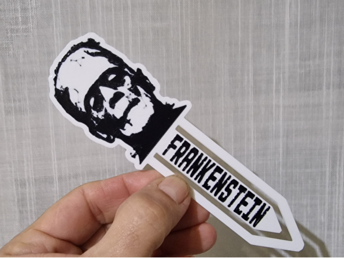 Frankenstein 01 bookmark Marcador de libros