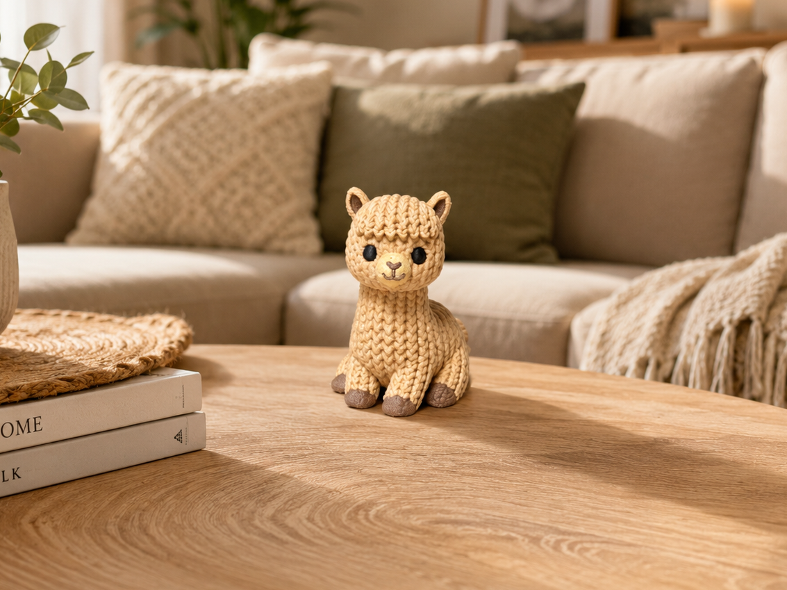 Gestricktes Alpaka