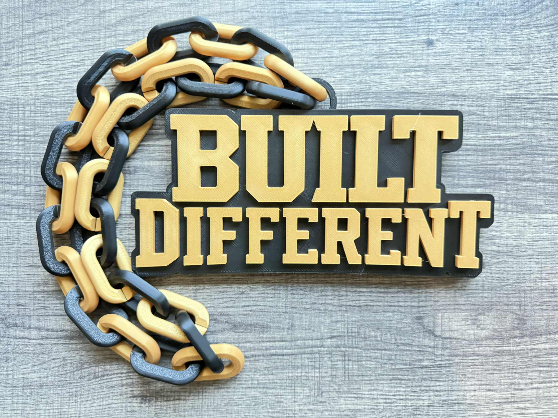 Built Different Oversized Necklace, Hype Chain