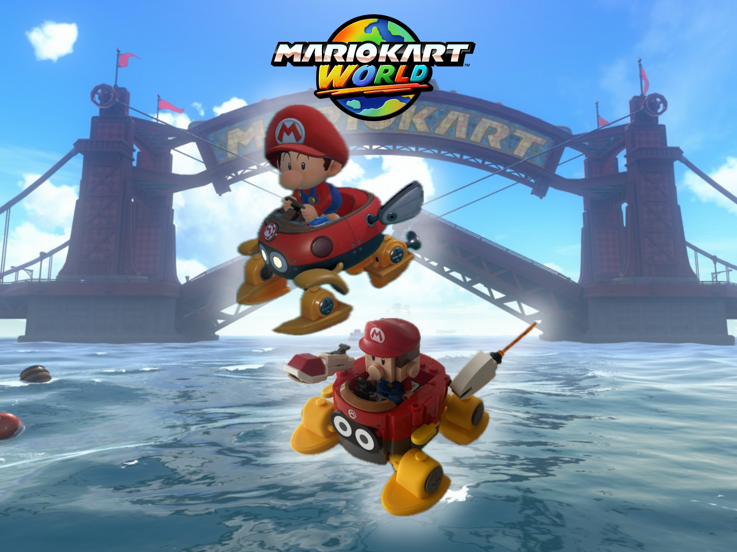 Mario Kart World | "Wasserräder" |Klemmbaustein
