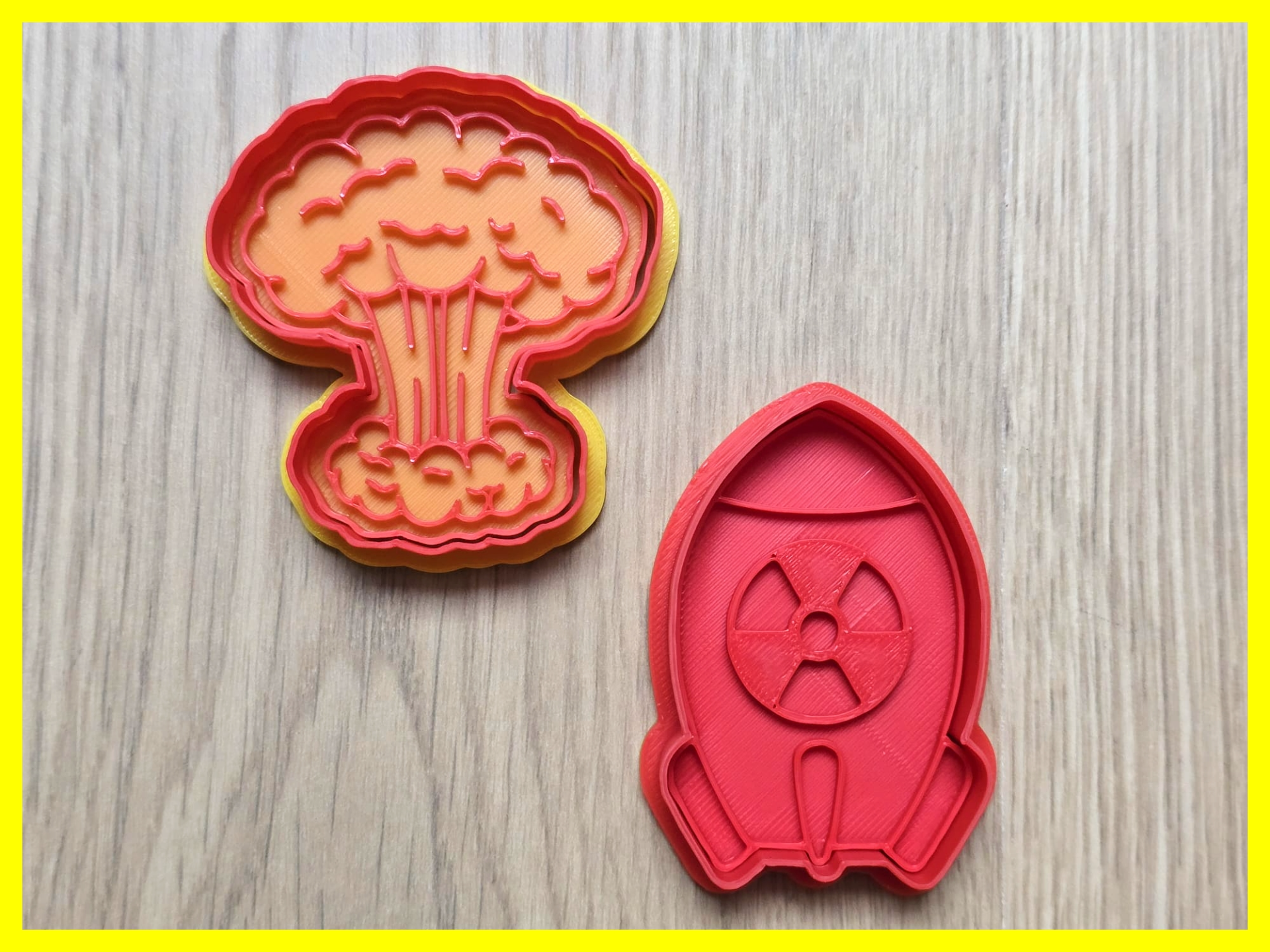 Nuclear Bomb Warhead Atomic Cookie Cutter Playdoh