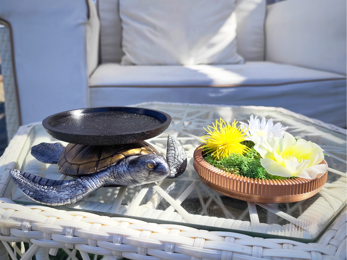 Turtle Catch-All Tray with Swappable Bowls