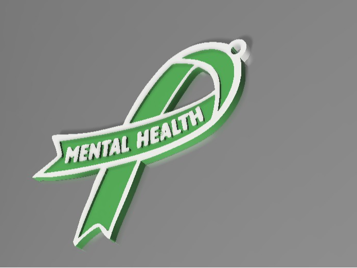 Mens Mental Health Month Keyring