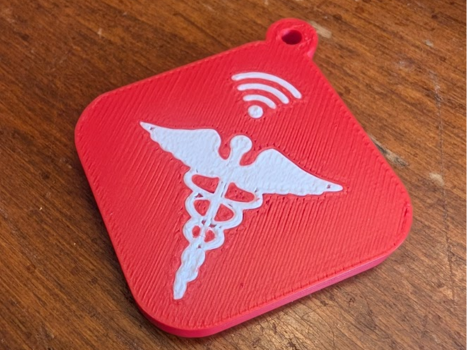 NFC Medical Tag with customizable text