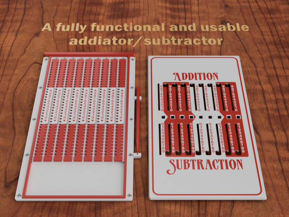 Addiator / Subtractor - Mechanical Calculator