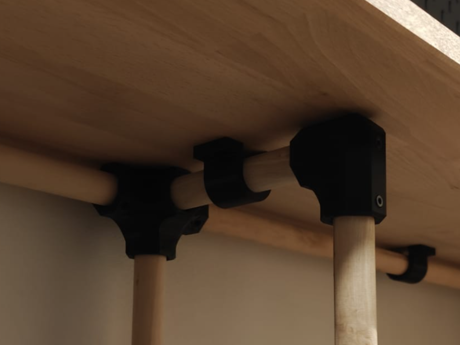 Filament_rack_broomstick Board 2 point connector